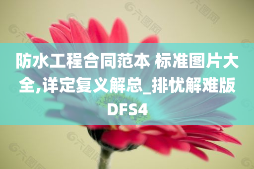 防水工程合同范本 标准图片大全,详定复义解总_排忧解难版DFS4