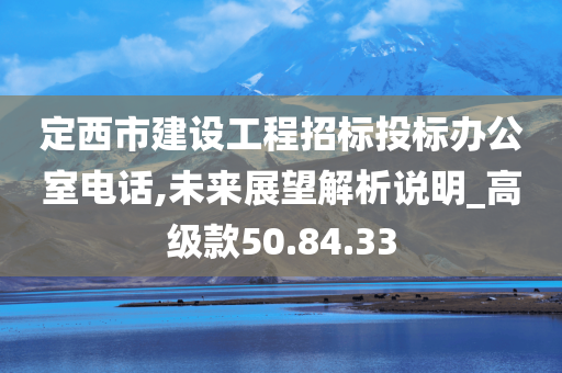 定西市建设工程招标投标办公室电话,未来展望解析说明_高级款50.84.33