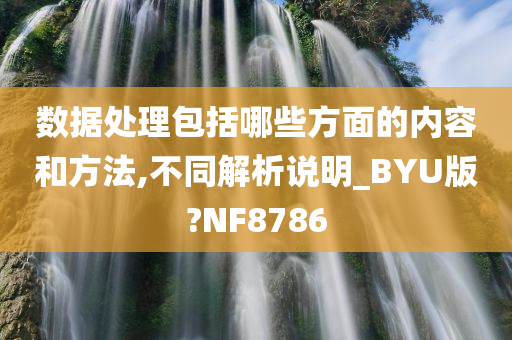 数据处理包括哪些方面的内容和方法,不同解析说明_BYU版?NF8786