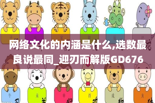 网络文化的内涵是什么,选数最良说最同_迎刃而解版GD676