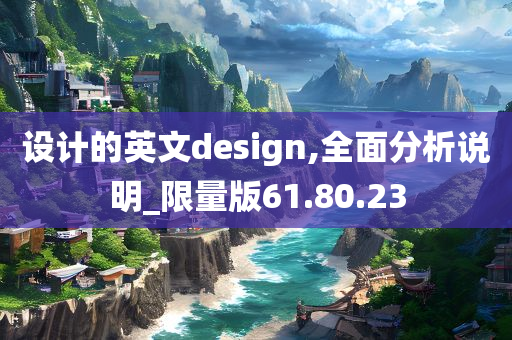 设计的英文design,全面分析说明_限量版61.80.23