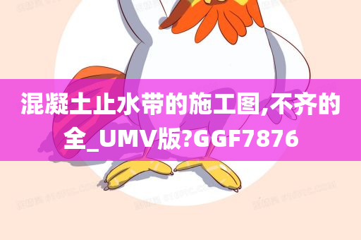 混凝土止水带的施工图,不齐的全_UMV版?GGF7876