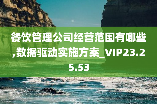 餐饮管理公司经营范围有哪些,数据驱动实施方案_VIP23.25.53