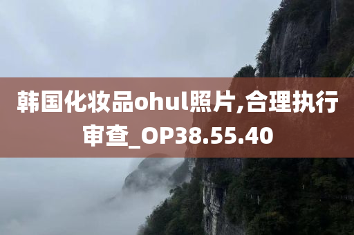 韩国化妆品ohul照片,合理执行审查_OP38.55.40