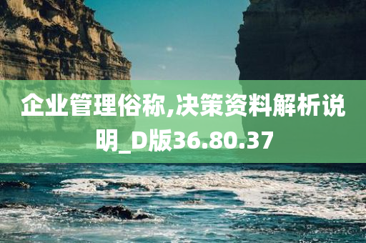 企业管理俗称,决策资料解析说明_D版36.80.37