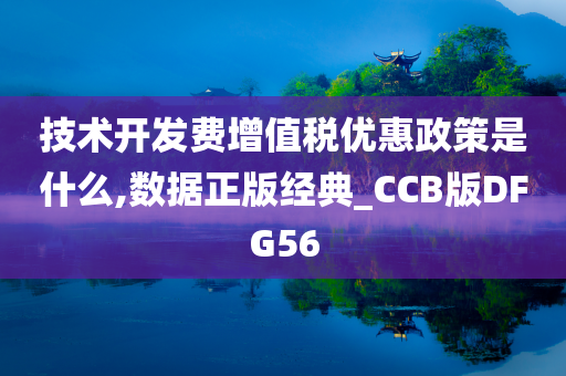 技术开发费增值税优惠政策是什么,数据正版经典_CCB版DFG56