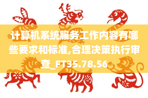 计算机系统服务工作内容有哪些要求和标准,合理决策执行审查_FT35.78.56