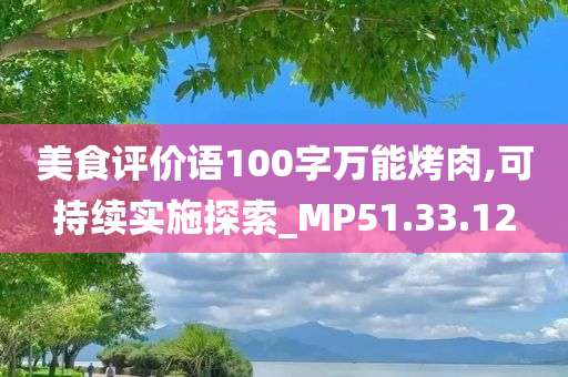 美食评价语100字万能烤肉,可持续实施探索_MP51.33.12