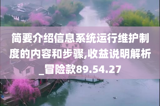 简要介绍信息系统运行维护制度的内容和步骤,收益说明解析_冒险款89.54.27