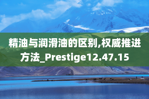 精油与润滑油的区别,权威推进方法_Prestige12.47.15