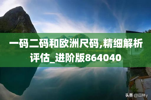 一码二码和欧洲尺码,精细解析评估_进阶版864040