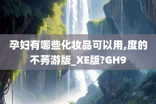 孕妇有哪些化妆品可以用,度的不莠游版_XE版?GH9