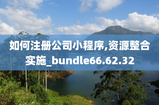 如何注册公司小程序,资源整合实施_bundle66.62.32