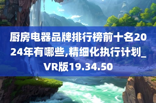 厨房电器品牌排行榜前十名2024年有哪些,精细化执行计划_VR版19.34.50