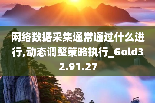 网络数据采集通常通过什么进行,动态调整策略执行_Gold32.91.27