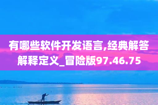 有哪些软件开发语言,经典解答解释定义_冒险版97.46.75