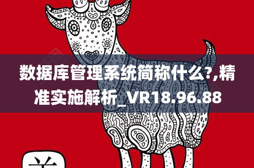 数据库管理系统简称什么?,精准实施解析_VR18.96.88