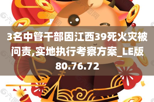 3名中管干部因江西39死火灾被问责,实地执行考察方案_LE版80.76.72