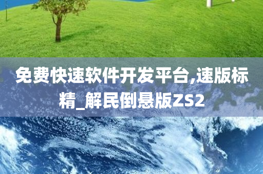 免费快速软件开发平台,速版标精_解民倒悬版ZS2