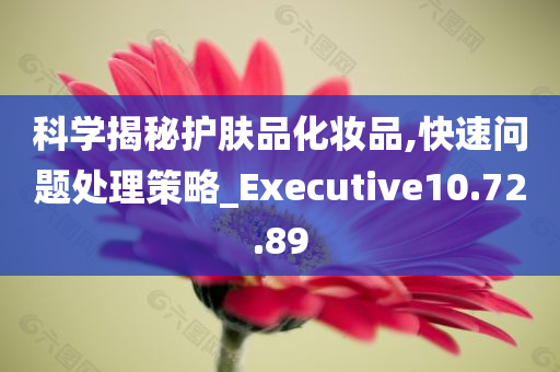 科学揭秘护肤品化妆品,快速问题处理策略_Executive10.72.89