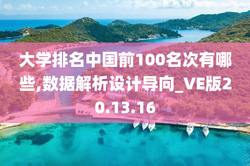 大学排名中国前100名次有哪些,数据解析设计导向_VE版20.13.16