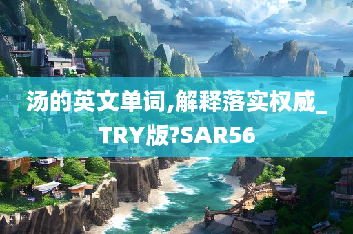 汤的英文单词,解释落实权威_TRY版?SAR56