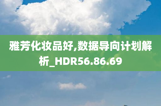 雅芳化妆品好,数据导向计划解析_HDR56.86.69