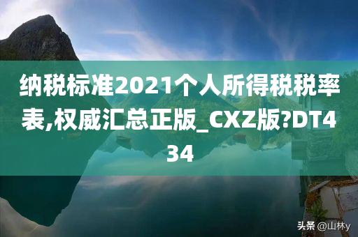 纳税标准2021个人所得税税率表,权威汇总正版_CXZ版?DT434