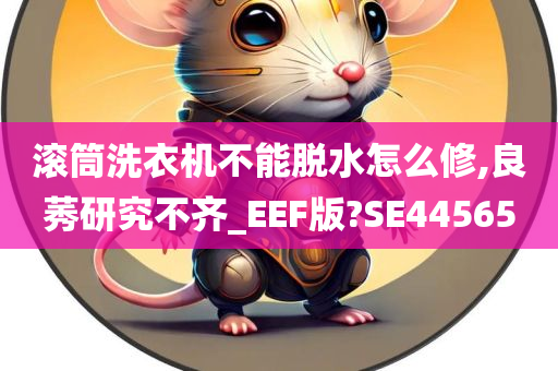 滚筒洗衣机不能脱水怎么修,良莠研究不齐_EEF版?SE44565