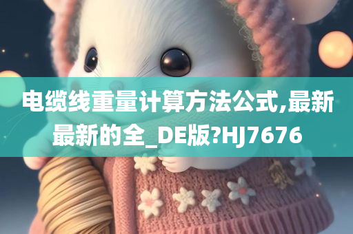 电缆线重量计算方法公式,最新最新的全_DE版?HJ7676