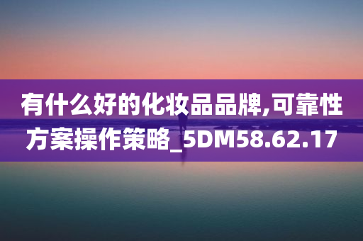 有什么好的化妆品品牌,可靠性方案操作策略_5DM58.62.17