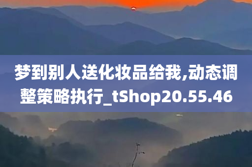 梦到别人送化妆品给我,动态调整策略执行_tShop20.55.46