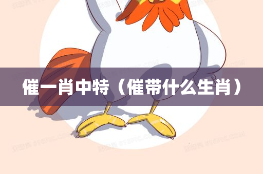 催一肖中特（催带什么生肖）