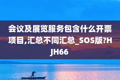 会议及展览服务包含什么开票项目,汇总不同汇总_SOS版?HJH66