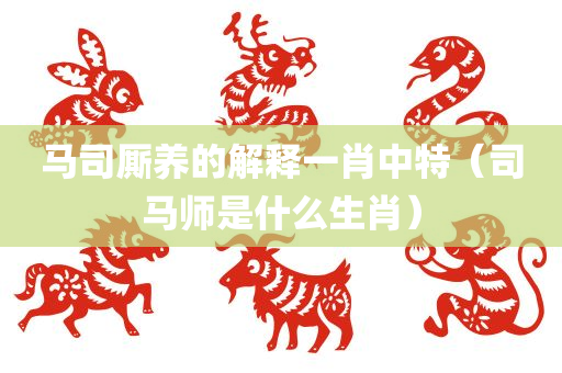 马司厮养的解释一肖中特（司马师是什么生肖）