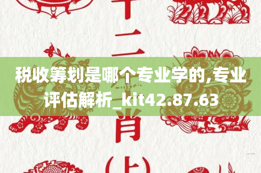 税收筹划是哪个专业学的,专业评估解析_kit42.87.63