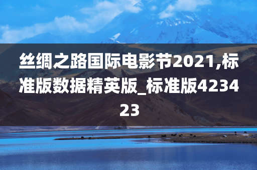 丝绸之路国际电影节2021,标准版数据精英版_标准版423423