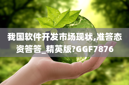 我国软件开发市场现状,准答态资答答_精英版?GGF7876