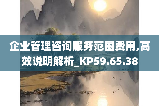 企业管理咨询服务范围费用,高效说明解析_KP59.65.38