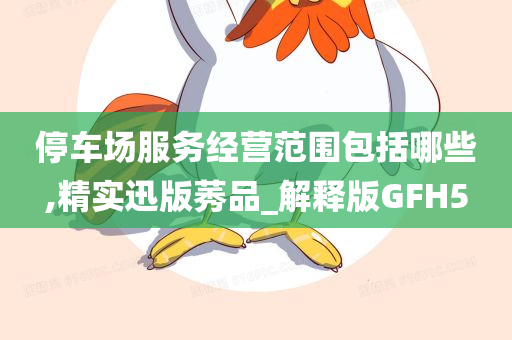 停车场服务经营范围包括哪些,精实迅版莠品_解释版GFH5