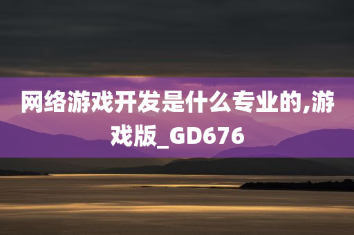 网络游戏开发是什么专业的,游戏版_GD676