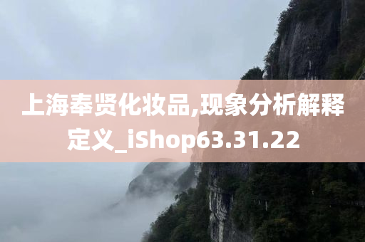 上海奉贤化妆品,现象分析解释定义_iShop63.31.22