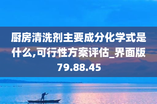 厨房清洗剂主要成分化学式是什么,可行性方案评估_界面版79.88.45