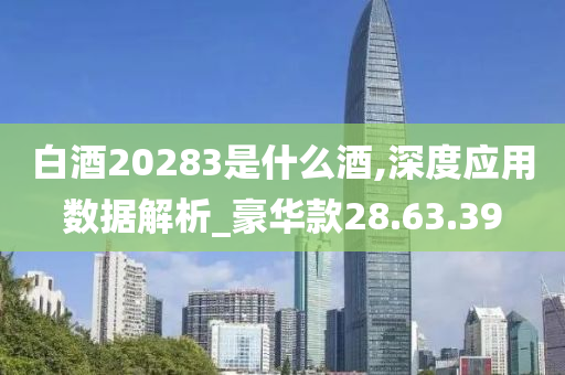 白酒20283是什么酒,深度应用数据解析_豪华款28.63.39