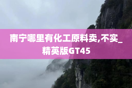 南宁哪里有化工原料卖,不实_精英版GT45