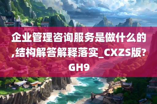 企业管理咨询服务是做什么的,结构解答解释落实_CXZS版?GH9