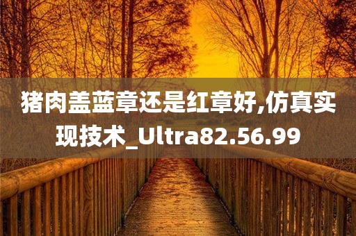 猪肉盖蓝章还是红章好,仿真实现技术_Ultra82.56.99