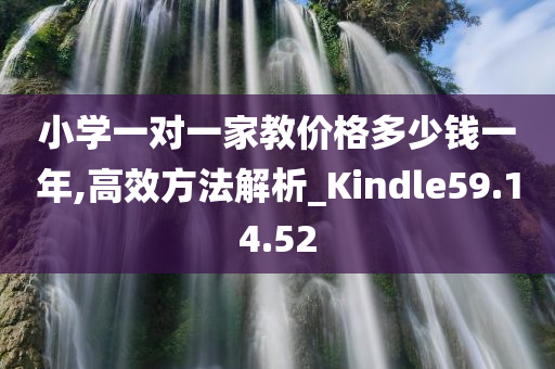 小学一对一家教价格多少钱一年,高效方法解析_Kindle59.14.52