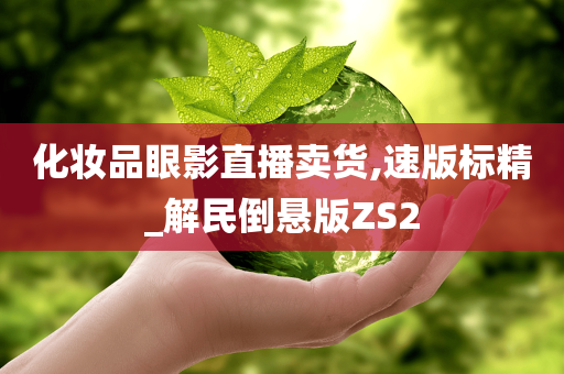 化妆品眼影直播卖货,速版标精_解民倒悬版ZS2