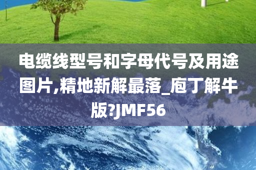 电缆线型号和字母代号及用途图片,精地新解最落_庖丁解牛版?JMF56